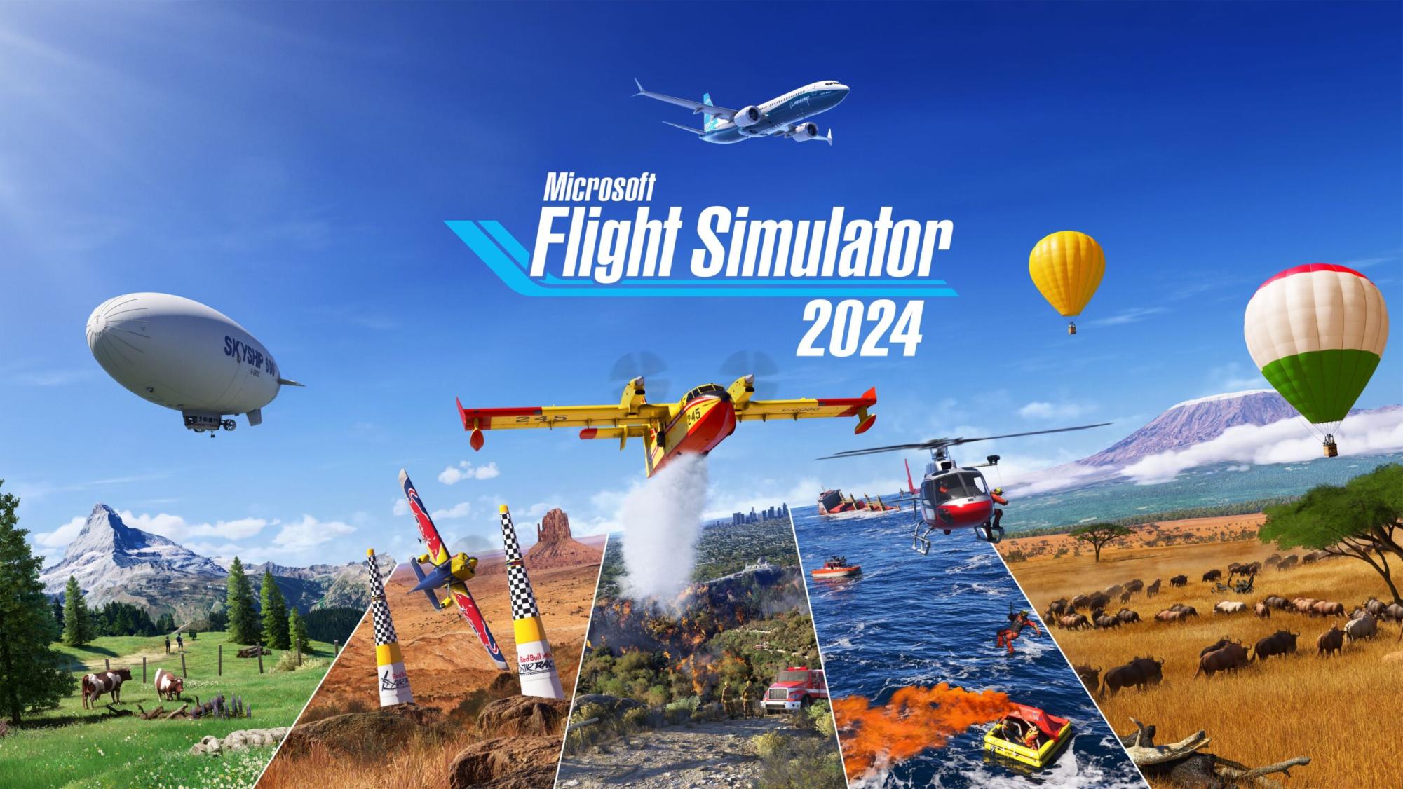 Microsoft's cover art for the "Microsoft Flight Simulator 2024" game. (Microsoft and Asobo Studios)