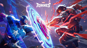 Captain America and the Winter soldier clashing in battle for the cover art for the game "Marvel Rivals".